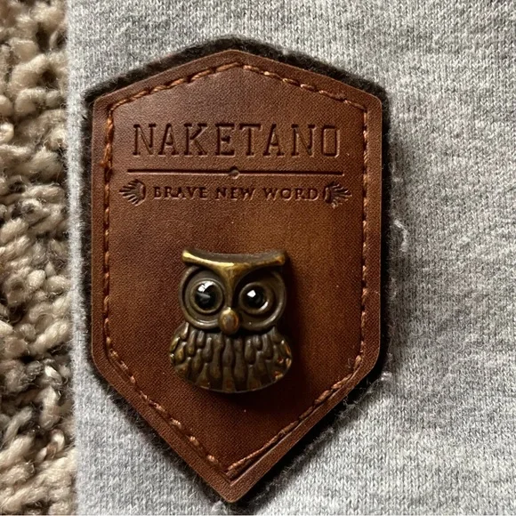 Naketano Cowl Neck Hooded Sweatshirt Hoodie Rope Drawstring Long Length Tunic - Picture 5 of 16